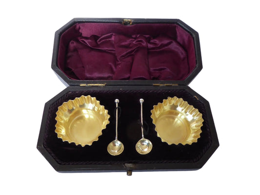 Victorian Silver Salts & Spoons