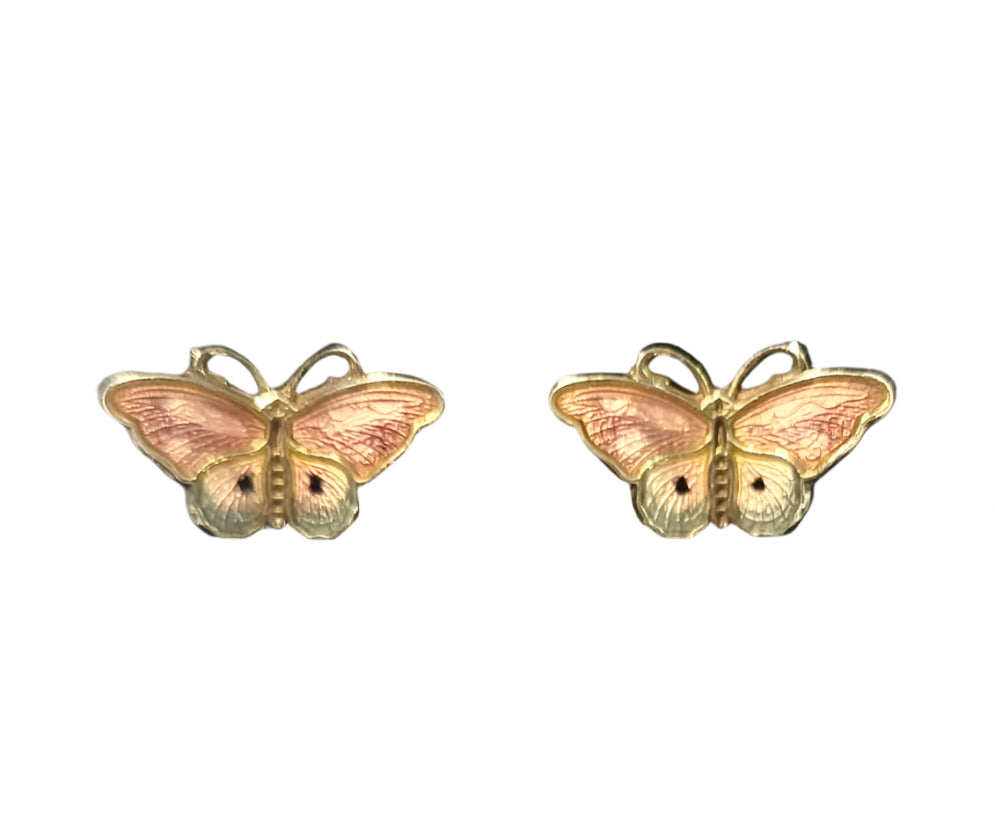 Enamel Butterfly Earrings