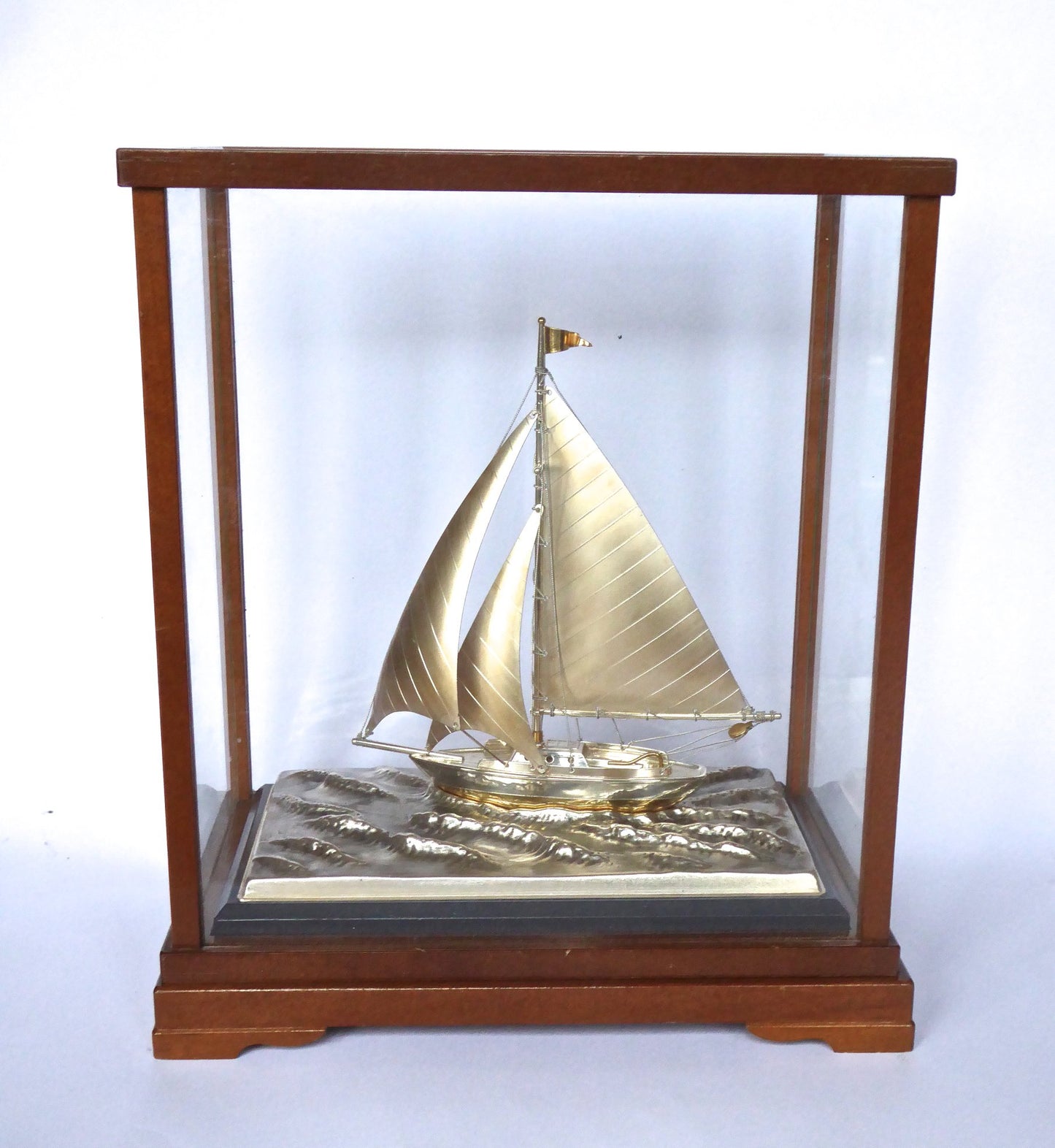 Silver Model of a Yacht
