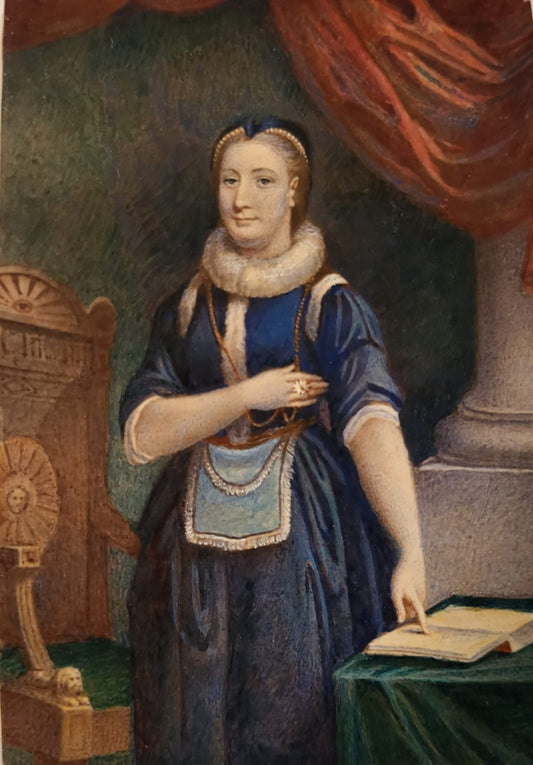 Portrait Miniature Of Elizabeth St Leger