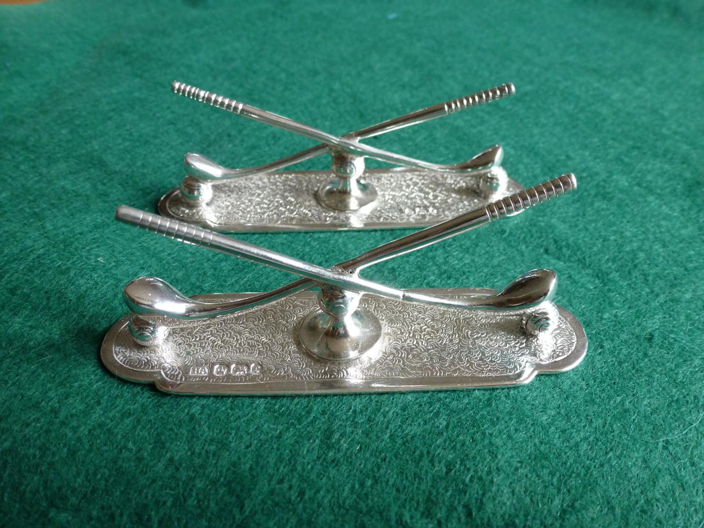 Antique Silver Knife Rests - Golf interest