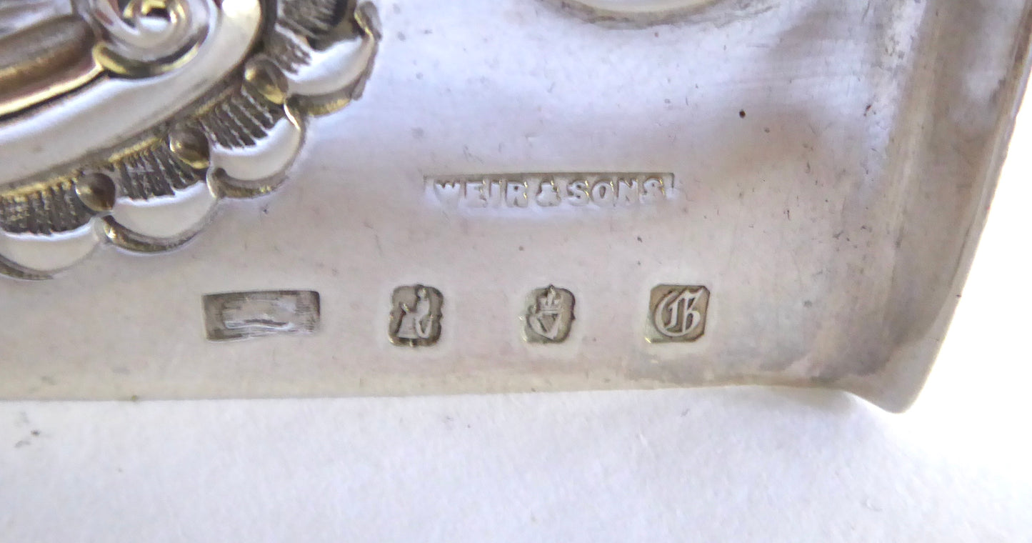 Irish Silver Crumb Tray 1902