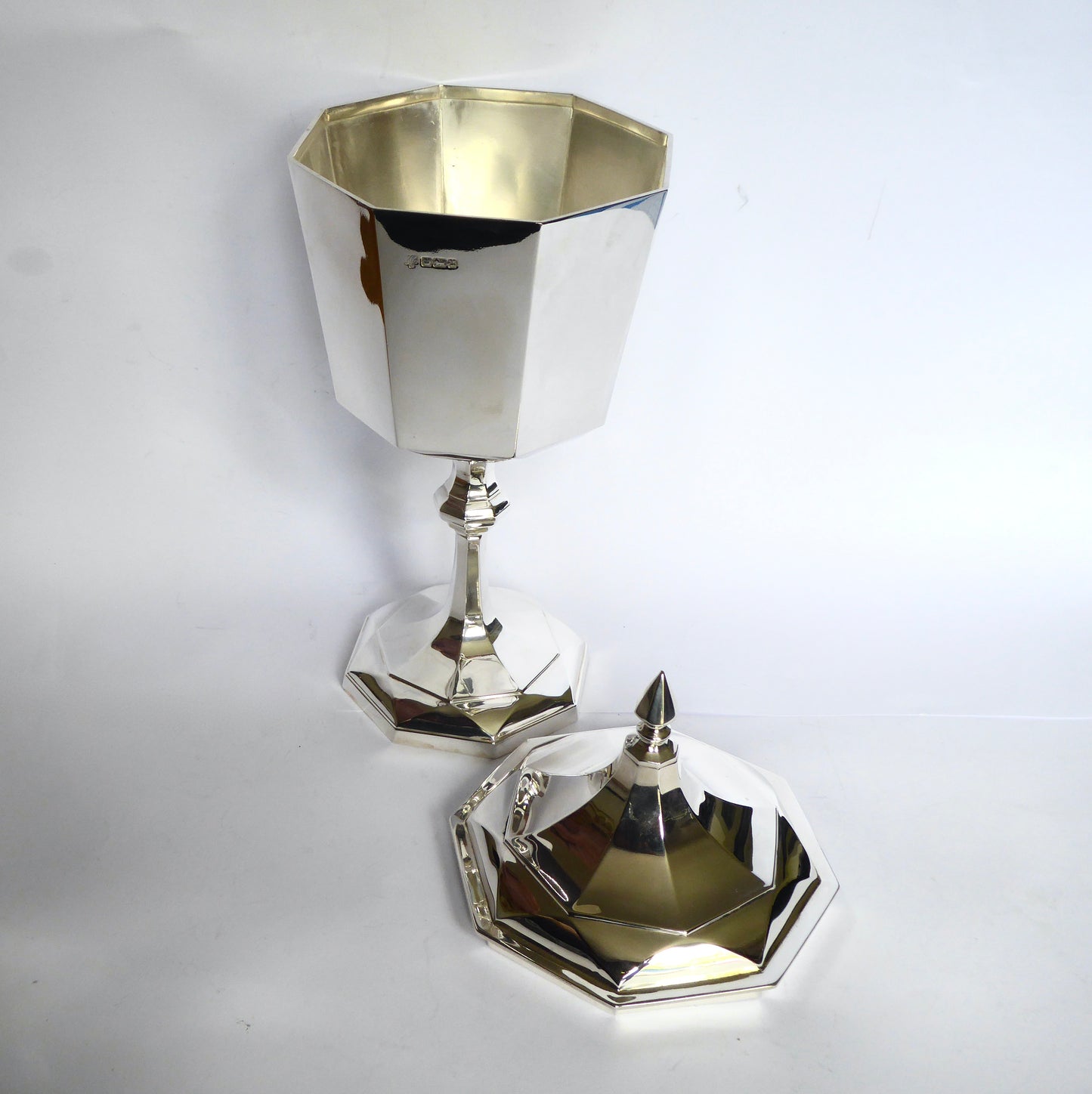 Antique Silver Cup & Cover 1912