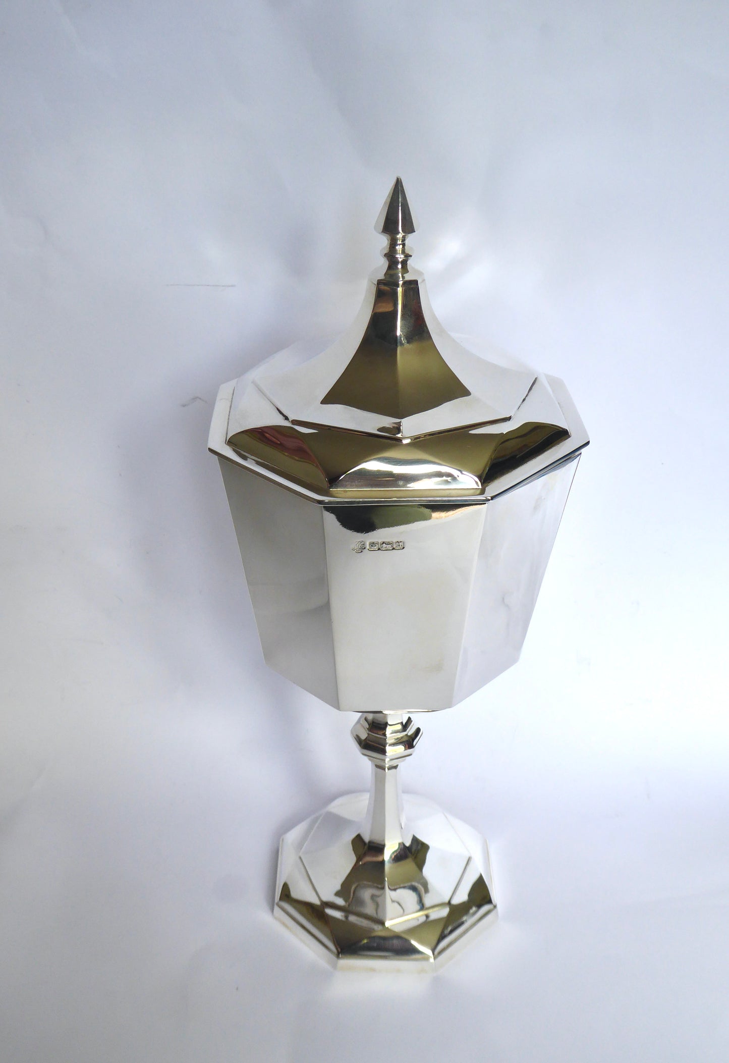 Antique Silver Cup & Cover 1912