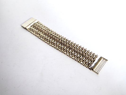 Wide Silver Bracelet - Ornate link