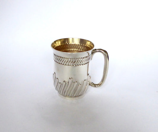 Victorian Silver Christening Mug 1888