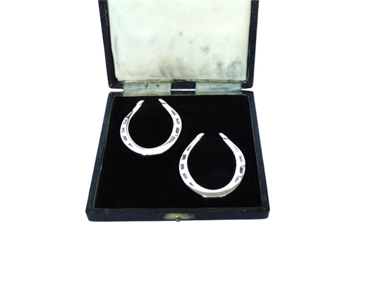 Silver Horseshoe Napkin Rings