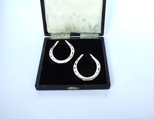 Silver Horseshoe Napkin Rings