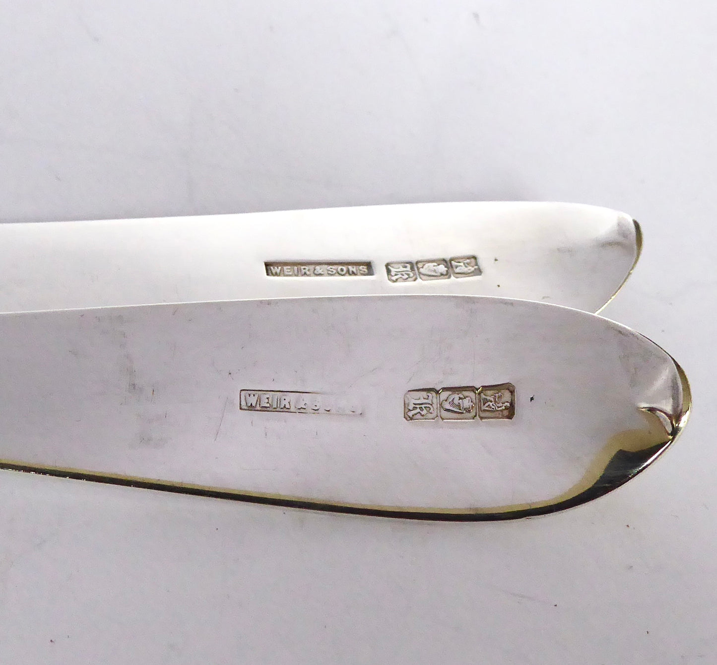 Pair of Bright Cut Tablespoons 1905