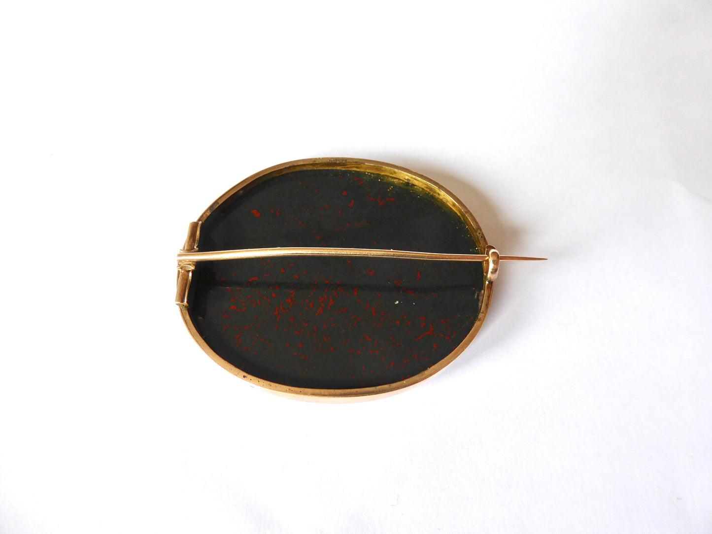 Victorian Bloodstone Brooch