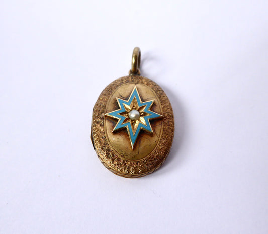 15ct. Gold and Enamel Locket