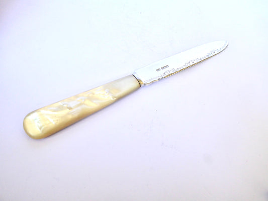 Antique Silver Cake Knife 1921