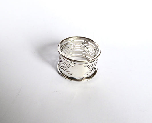 Pierced Silver Napkin Ring 1929