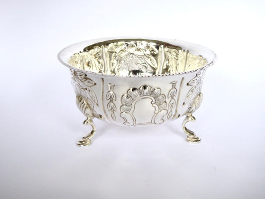 Embossed Irish Silver Bowl 1970