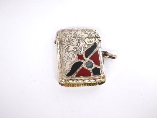Silver & Agate Vesta Case