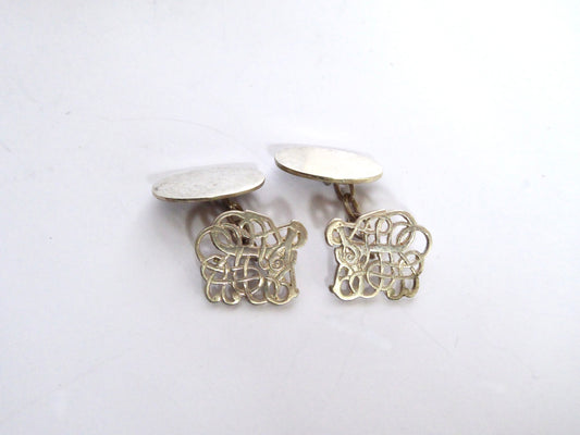 Silver Celtic Design Cufflinks