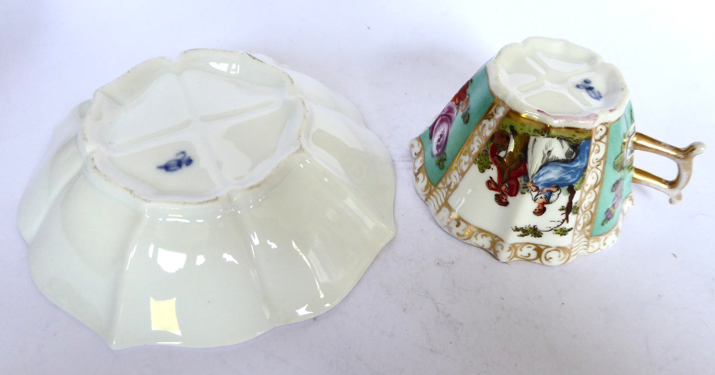 Dresden Cup & Saucer C.1900