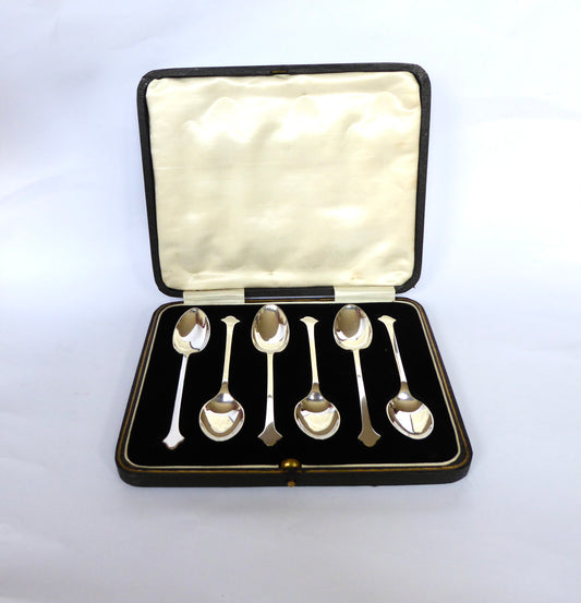 Six Silver Teaspoons 1925