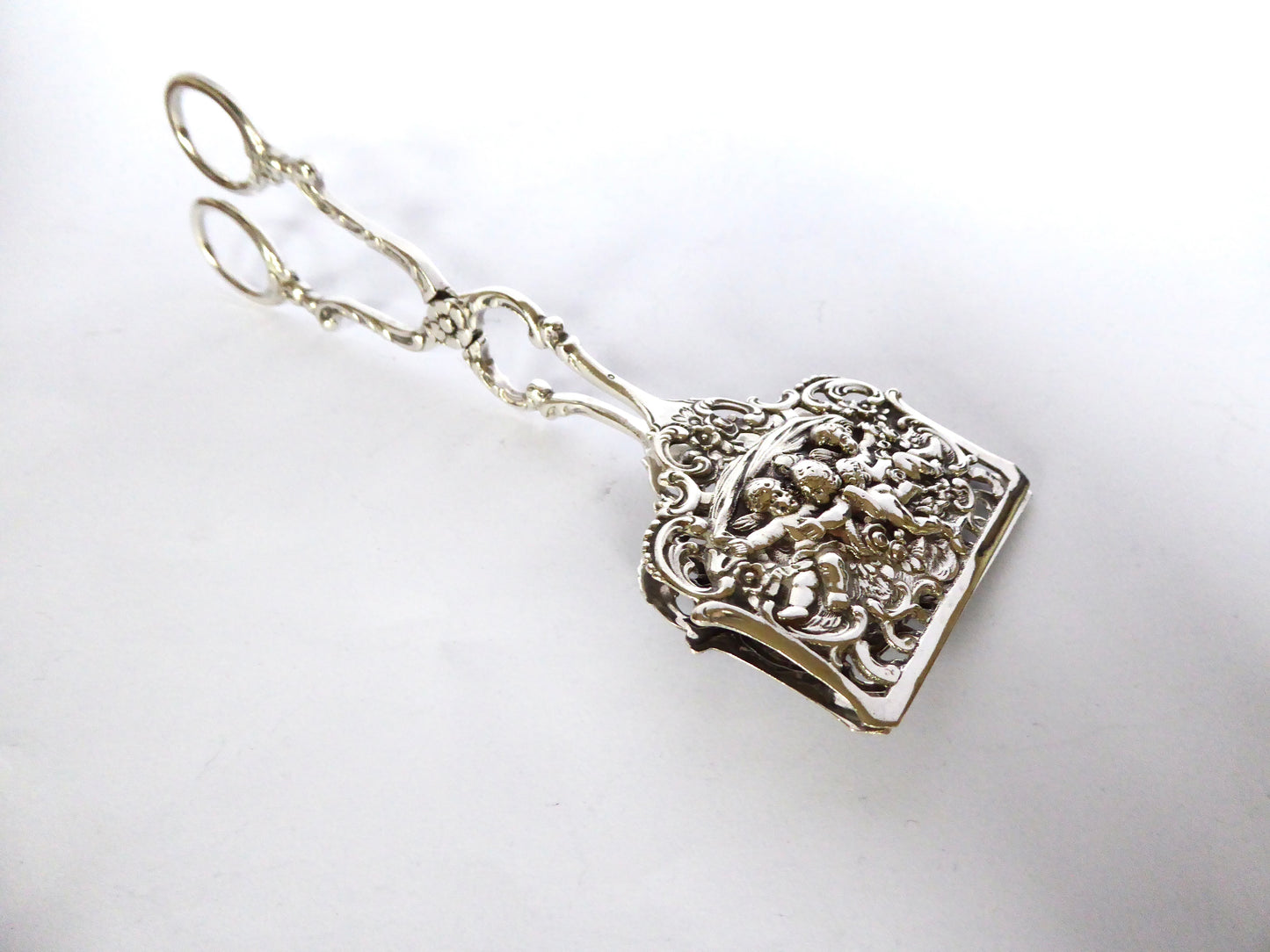 Silver Cake Tongs