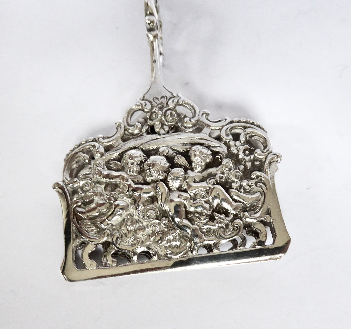 Silver Cake Tongs