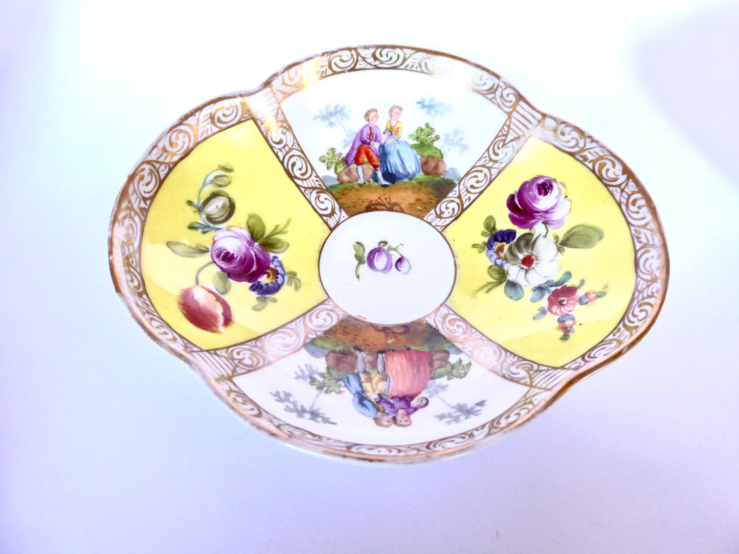 Dresden Quatrefoil Cup & Saucer