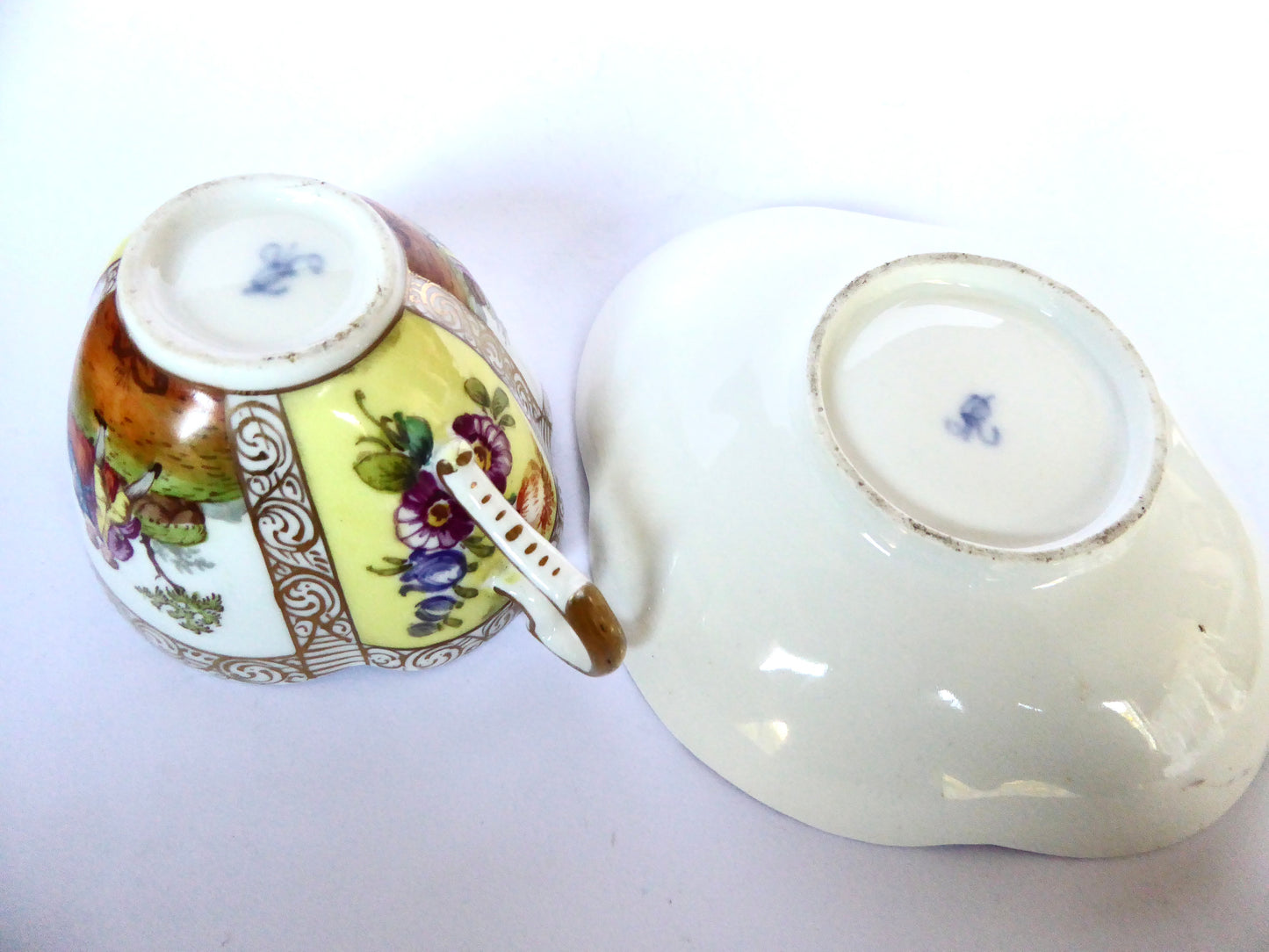 Dresden Quatrefoil Cup & Saucer