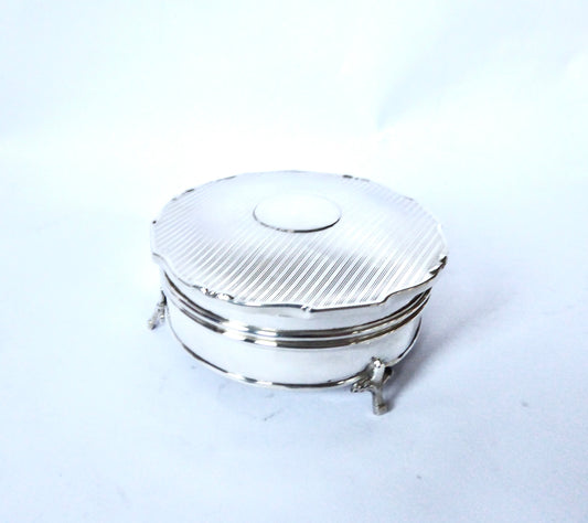 Antique Silver Jewellery Box 1923