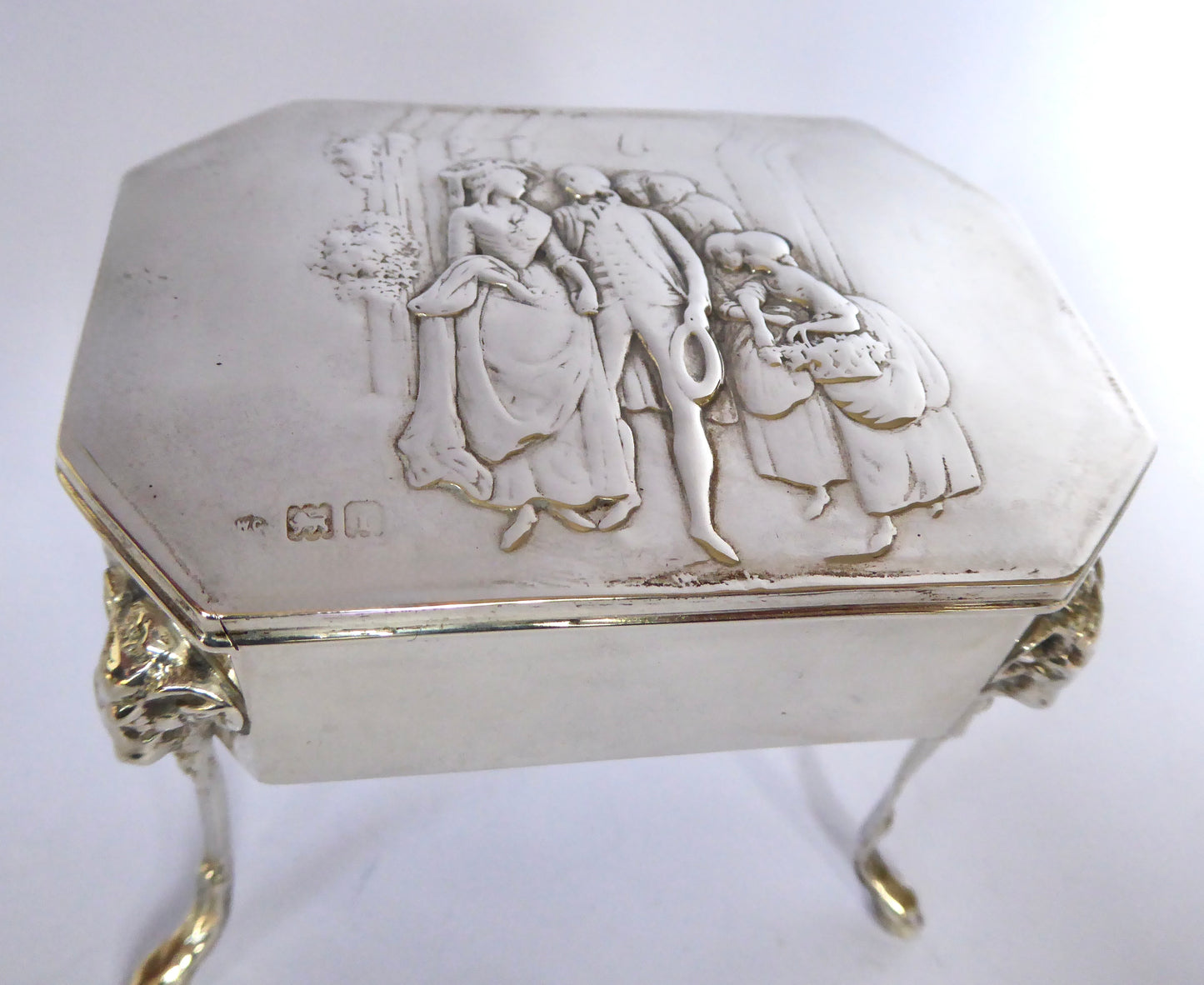 Edwardian Silver Jewellery Box 1904