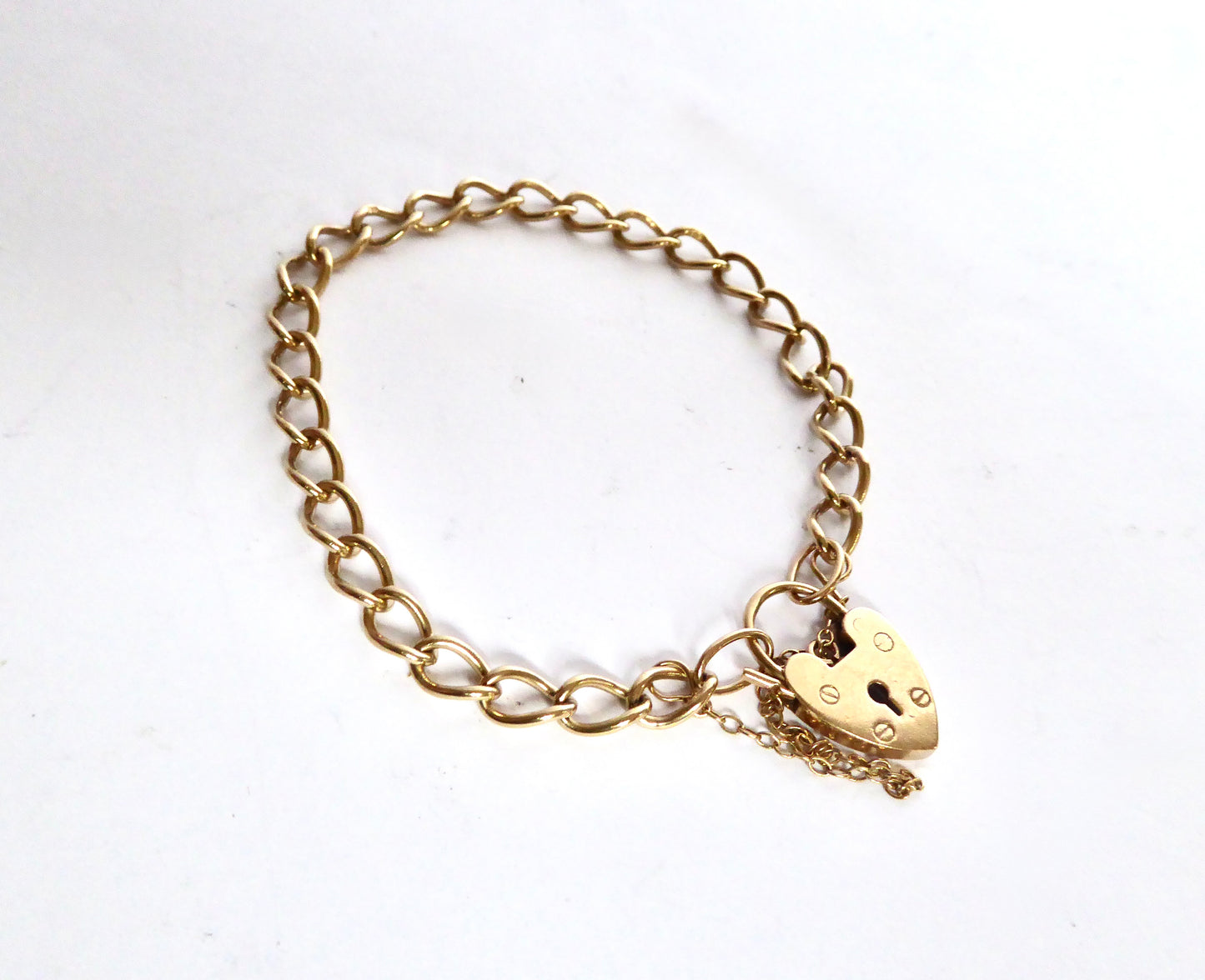Vintage 9ct. Curb Link Bracelet 1973