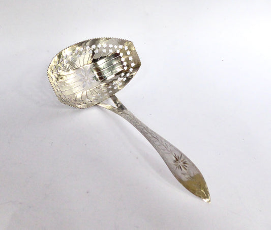 Bright Cut Sifter Spoon 1827