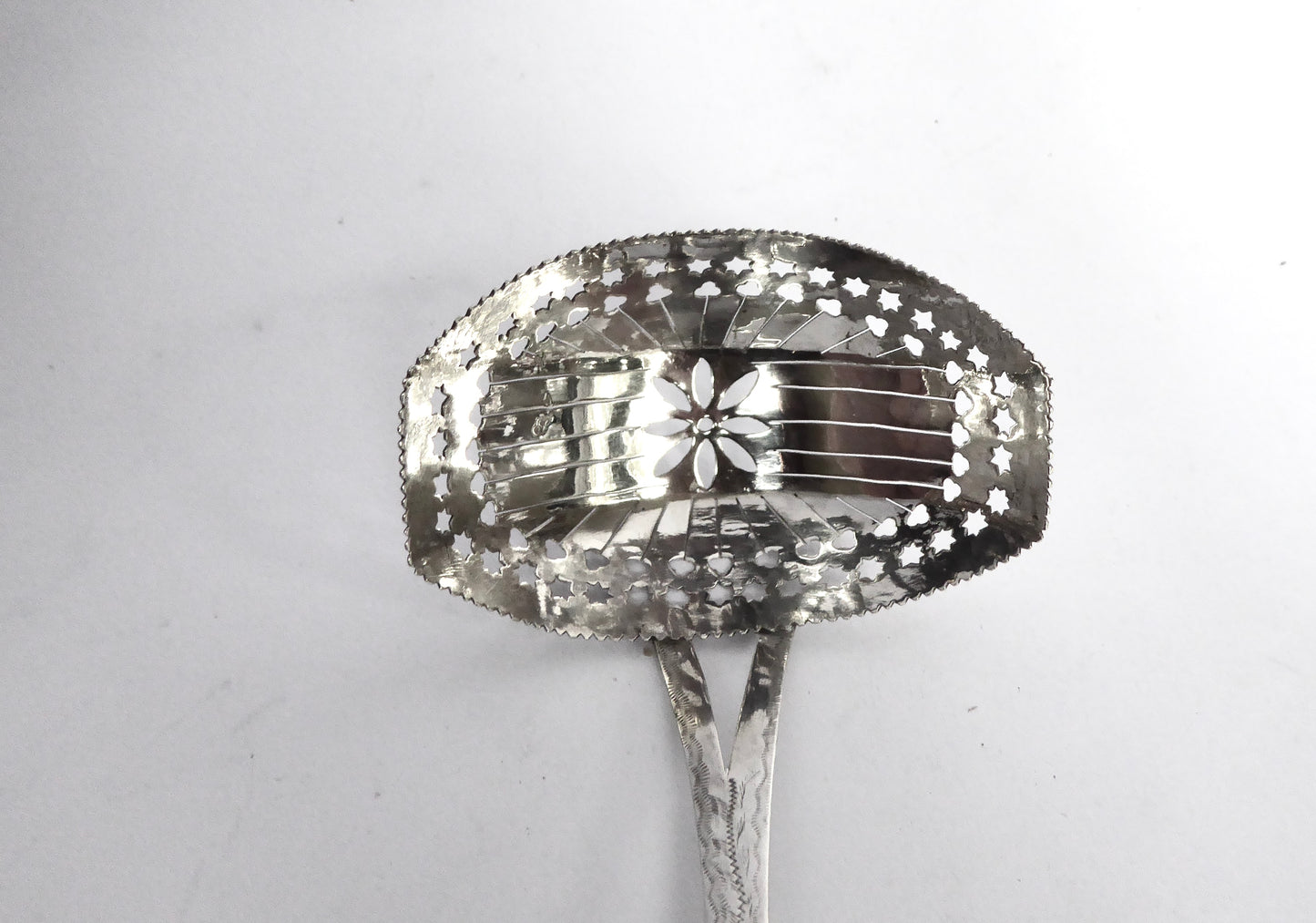 Bright Cut Sifter Spoon 1827