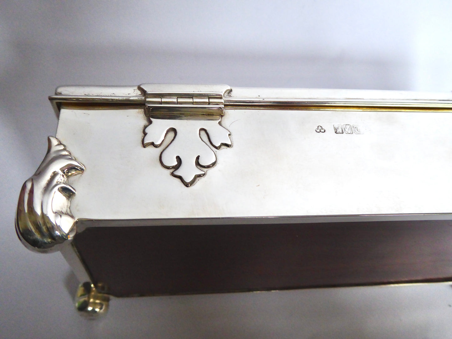 Irish Silver Cigarette Box 1915