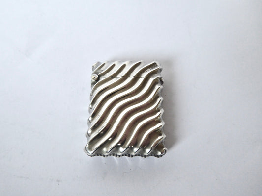 Victorian Silver Vesta Case 1895