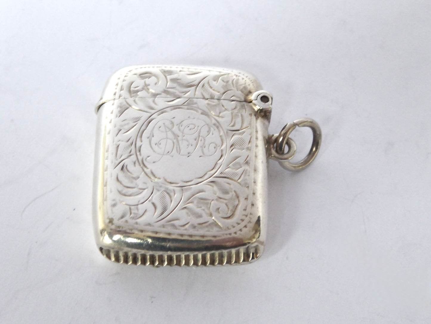 Antique Silver Vesta Case 1912
