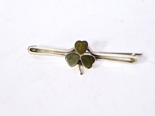 Antique Shamrock Brooch