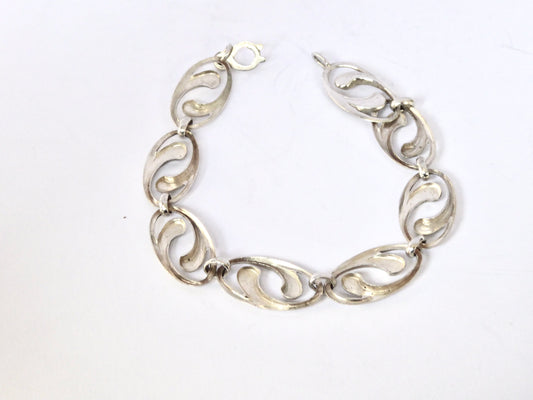 Oval Link Silver Bracelet