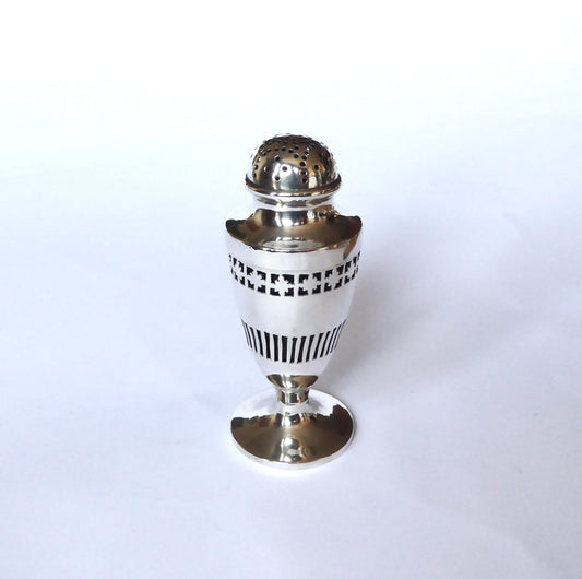 Pierced Silver Pepper Pot 1779