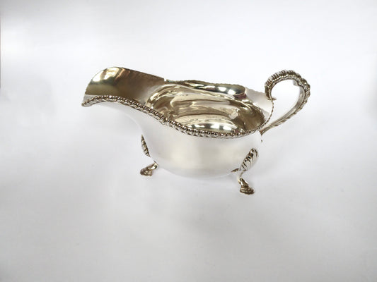 Plain Silver Sauceboat 1946