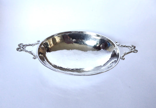 Antique Oval Silver Dish 1918