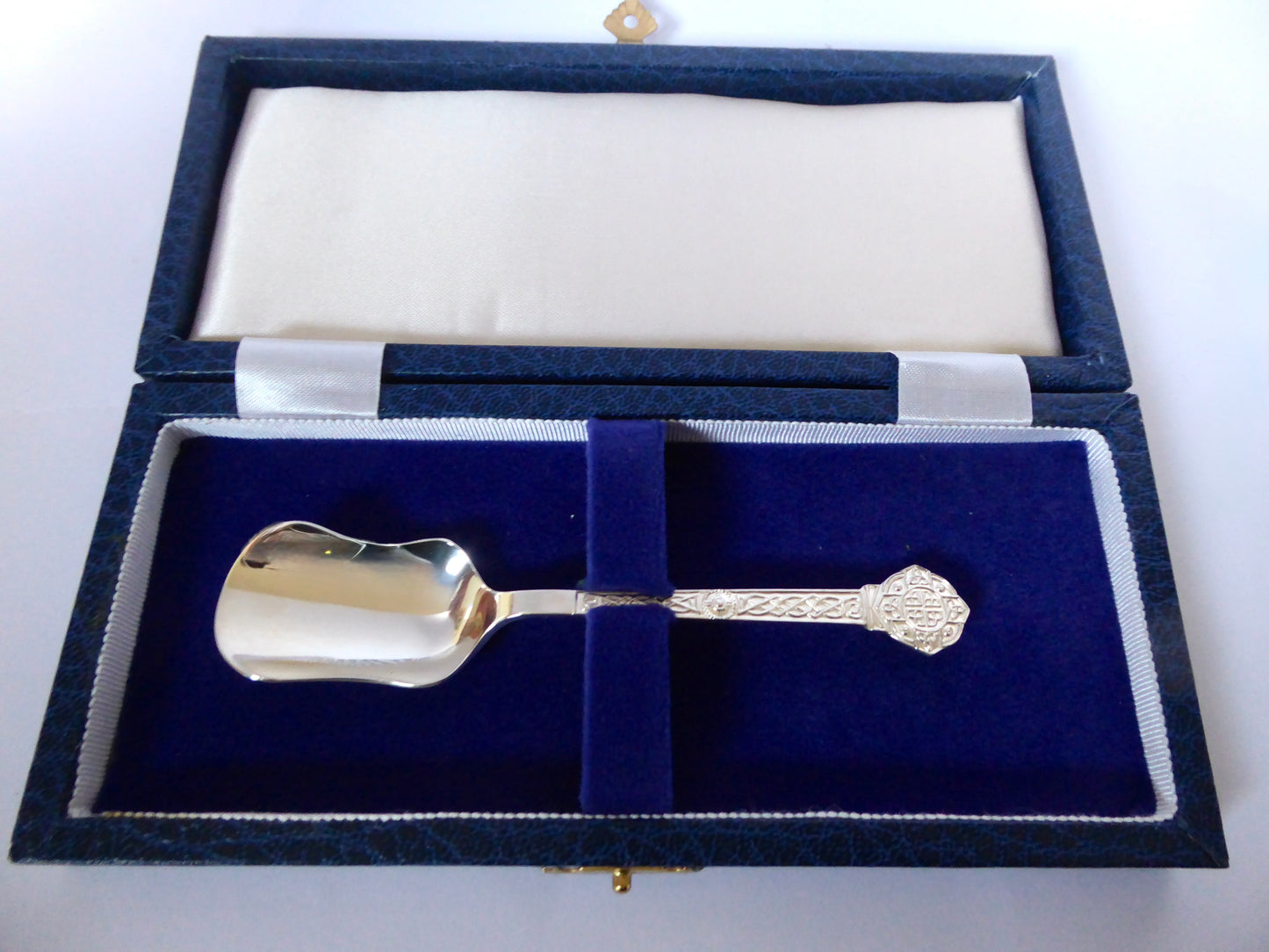 Celtic Pattern Silver Shovel Spoon