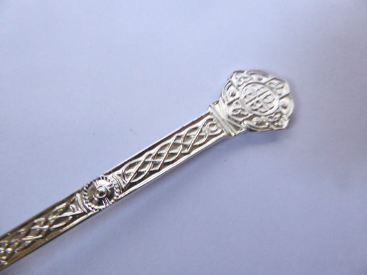 Celtic Pattern Silver Shovel Spoon