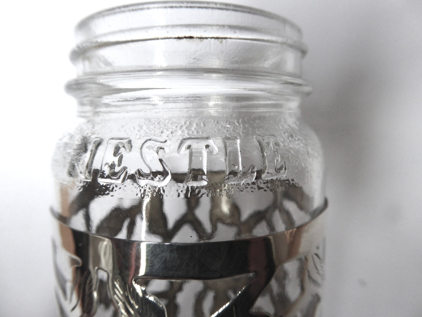 Silver Mounted Nestle Coffee Jar