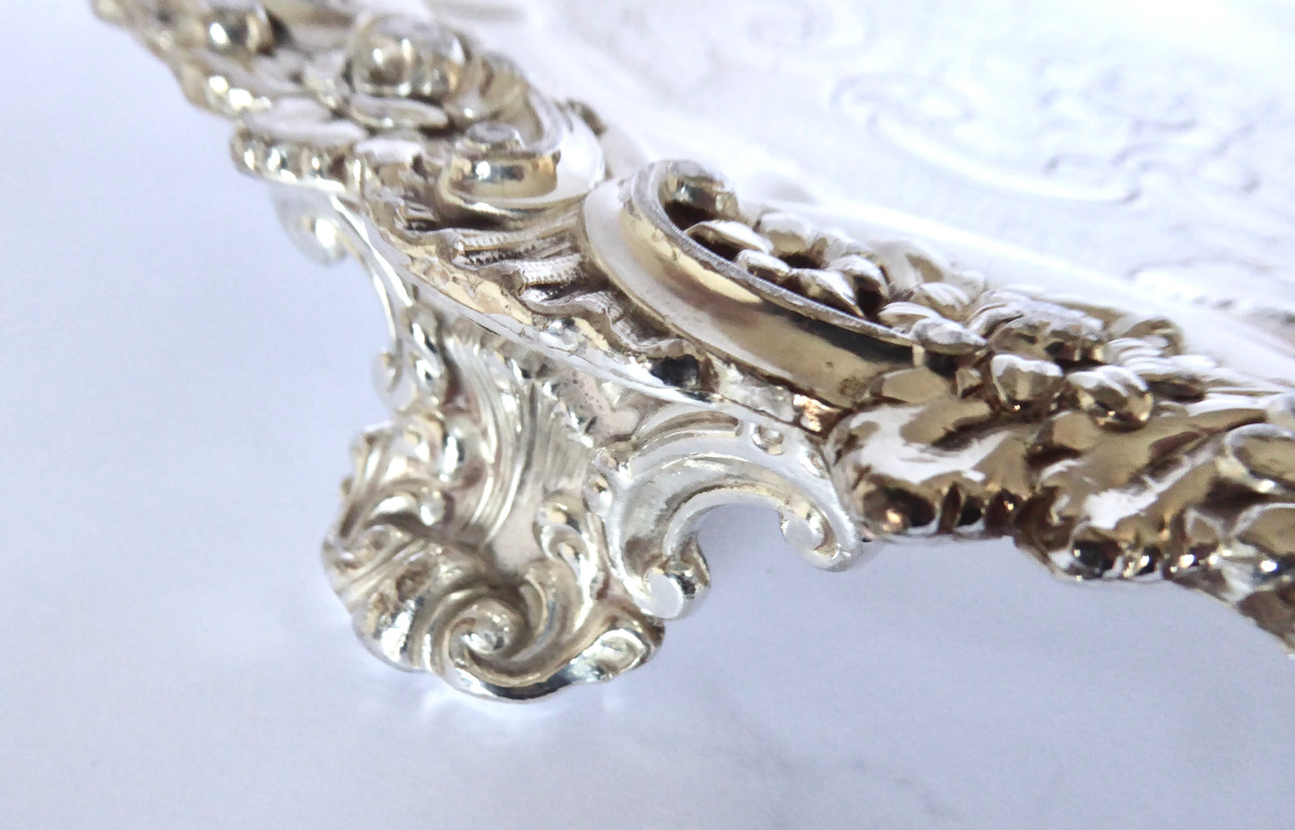 Sheffield Plated Trays - Butler Crest C.1820