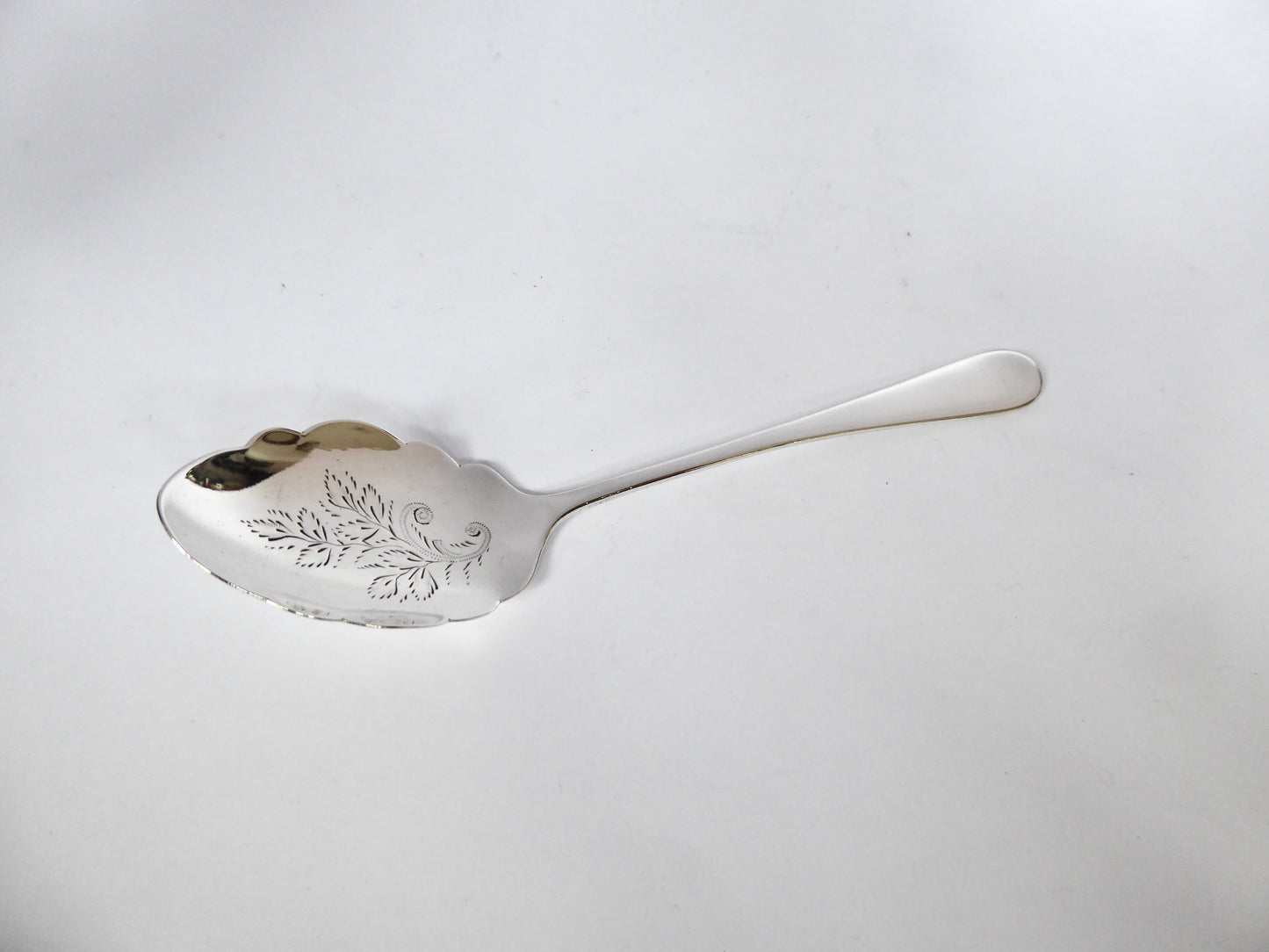 Engraved Silver Jam spoon 1905