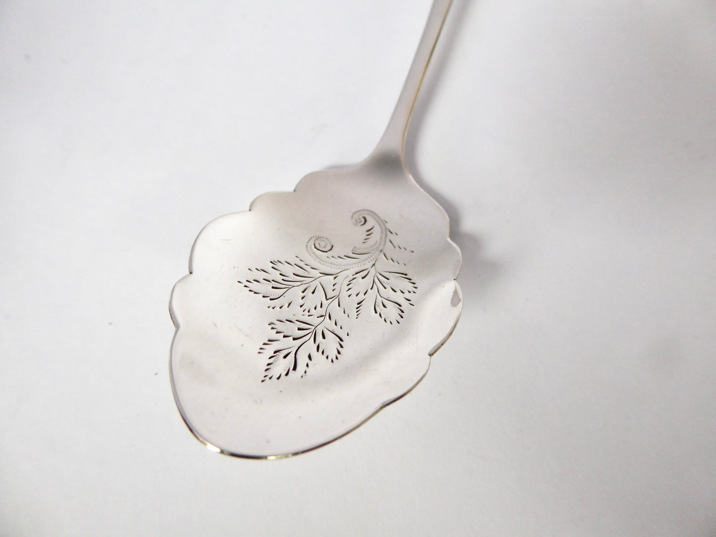 Engraved Silver Jam spoon 1905