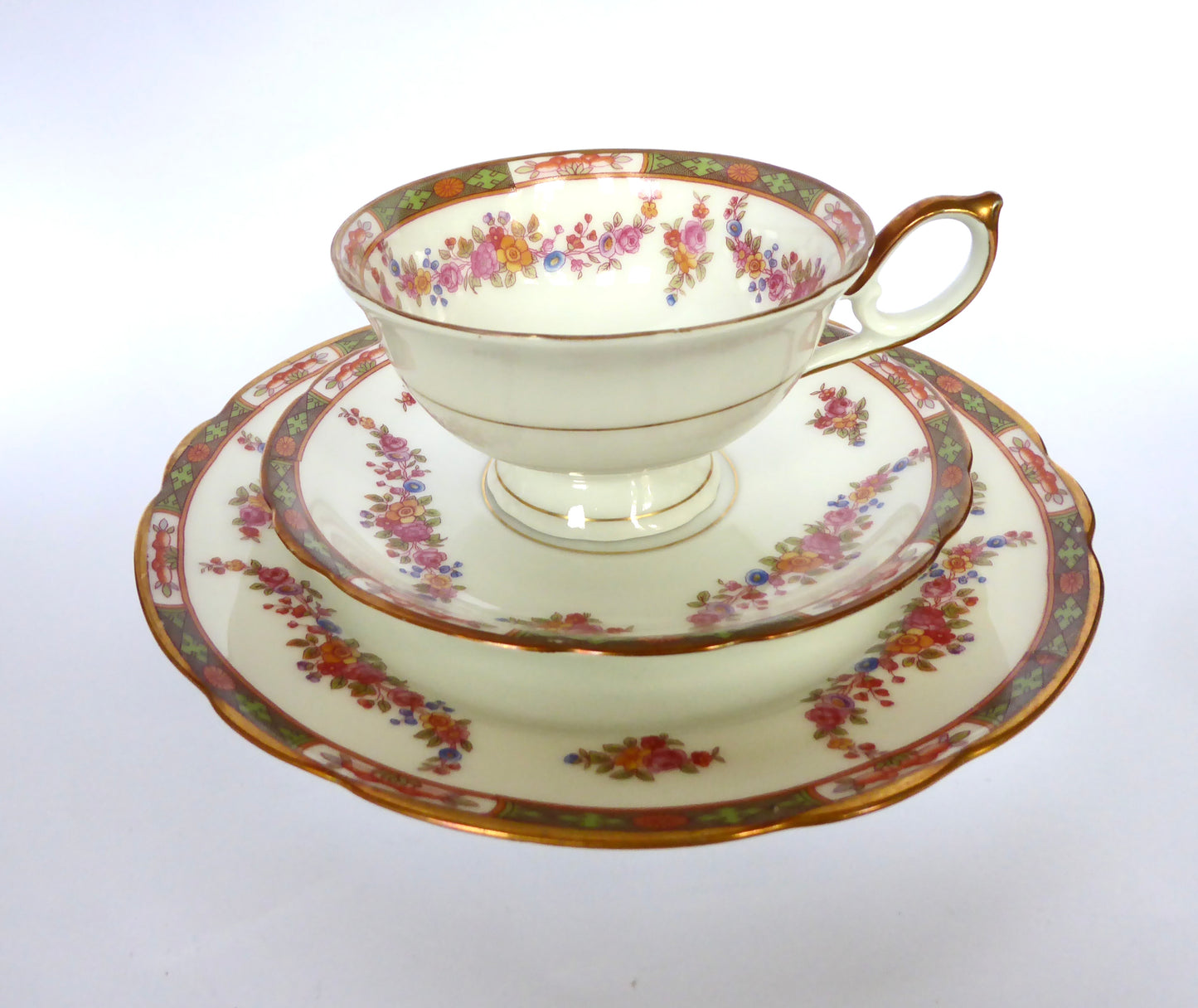 Vintage Polish Cup, Saucer & Plate