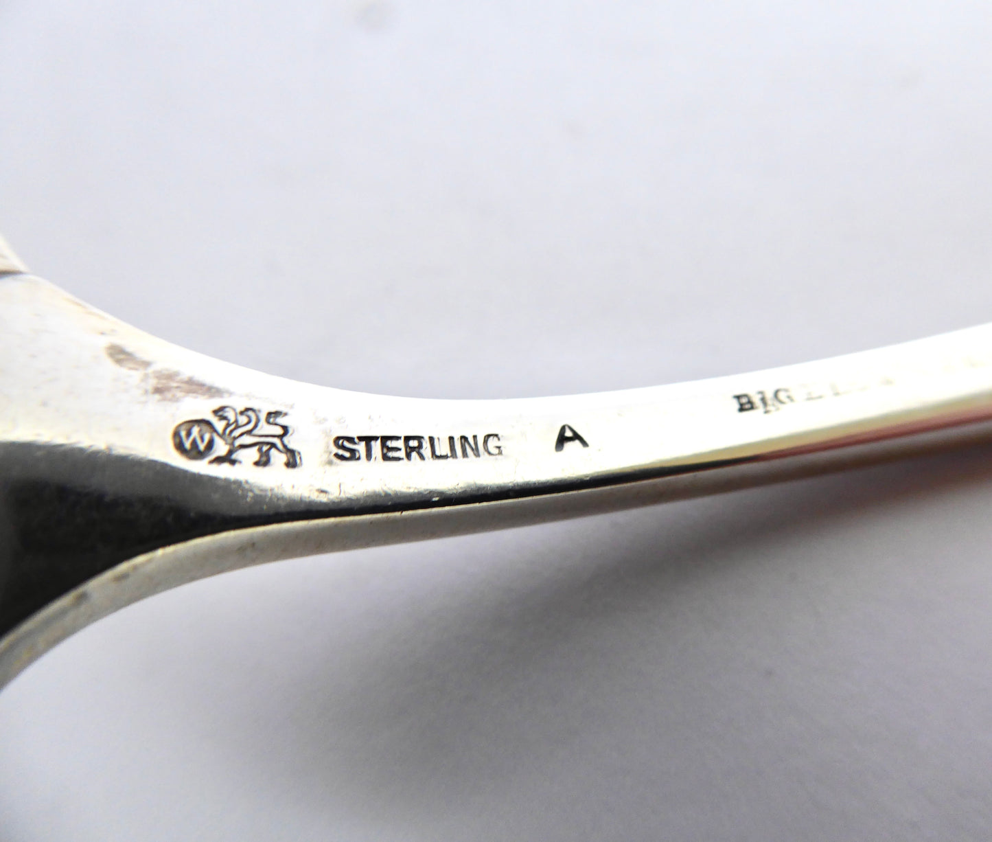 Bright Cut Silver Serving Fork
