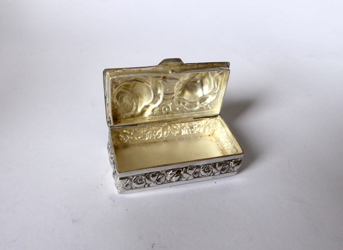 Silver Plated Pill Box