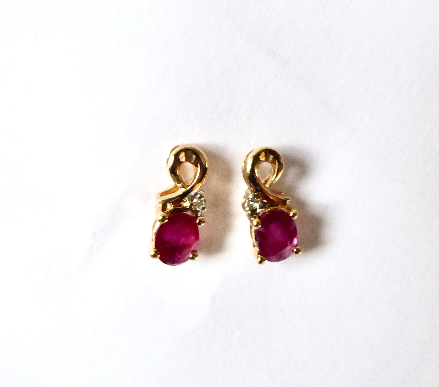 Ruby & Diamond Earrings