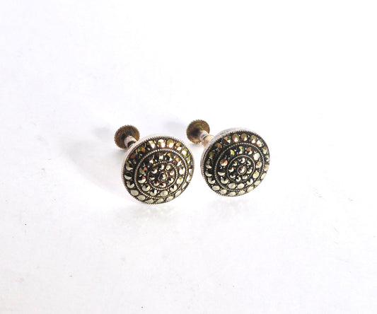 Marcasite Clip On Earrings